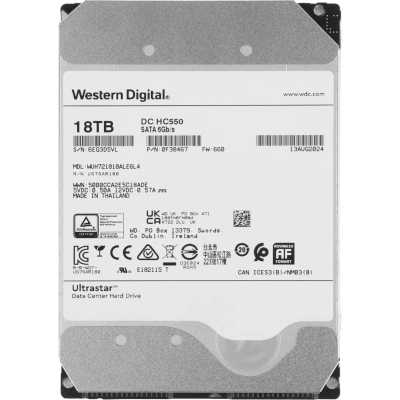 Жесткий диск HDD WD Ultrastar DC HC550 18Tb 7200rpm SATA 512Mb 3.5"