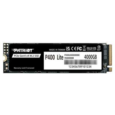 Накопитель SSD Patriot PCIe 4.0 x4 4TB P400LP4KGM28H P400 Lite M.2 2280