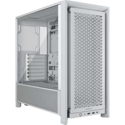 Компьютерный корпус без блока питания Corsair Frame 4000D, Midi-Tower, TG, no fan, 2xUSB-A 3.2, 1xUSB 3.2 Type-C, E-ATX, ATX, mATX, mITX White