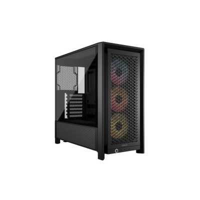Корпус Corsair Frame 4000D RS ARGB Black, Midi-Tower, чёрный, 3 x 120 мм