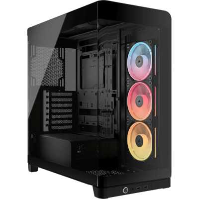 Корпус Corsair iCUE Link 4500X LX-R RGB Black, Midi-Tower, чёрный, 3 x 120 мм