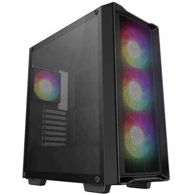 Корпус Deepcool CC560 Mesh V2 черный без БП ATX 4x120mm 5x140mm 2xUSB3.0 audio bott PSU
