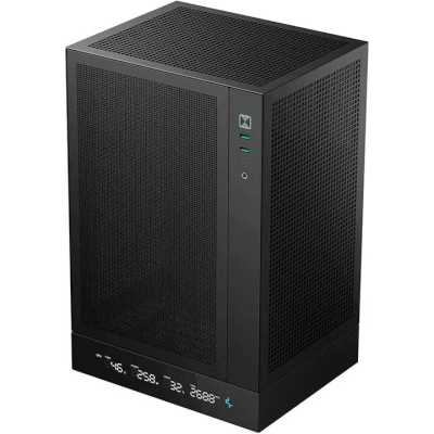 Компьютерный корпус Deepcool CH170 DIGITAL черный без БП mini-ITX 1x120мм 1xUSB 2.0 1xUSB 3.0 audio bott PSU