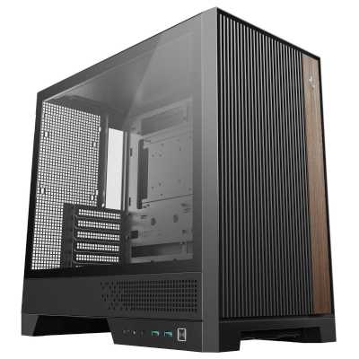 Корпус Deepcool CL600 черный/коричневый без БП ATX 4x120mm 5x140mm 2xUSB3.0 audio bott PSU