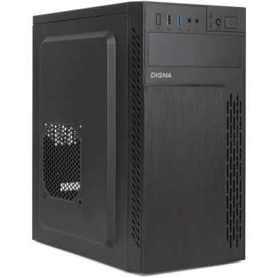 Компьютерный корпус Digma DCC-MN301 черный без БП mATX 1x80мм 2x120мм 1xUSB 2.0 1xUSB 3.0 audio