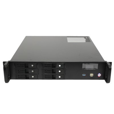 Серверный корпус ExeGate Pro 2U480-HS06 (RM 19", высота 2U, глубина 480, БП 800ADS, 6xHotSwap, USB)