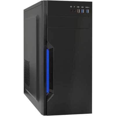 Компьютерный корпус Miditower ExeGate XP-333U Black, ATX, (без БП), 1*USB/2*USB 3.0, Audio