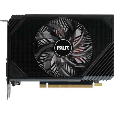 Видеокарта PCI-E PALIT GeForce RTX 3050 STORMX OC V1 NE63050S18JE-1072F 6GB GDDR6 92bit 8nm 1042/14000MHz DVI/HDMI/DP