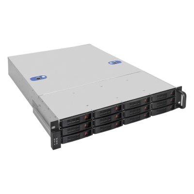 Серверный корпус ExeGate Pro EX292490RUS 2U660-HS12 (RM 19", высота 2U, глубина 660, без БП, 12xHotSwap, USB)