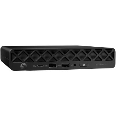 Неттоп HP ProDesk 4 G1i mini U5 235T (2.2) 16Gb SSD512Gb Graphics Windows 11 Pro GbitEth WiFi BT 90W kb мышь клавиатура черный (BS7M0UT)