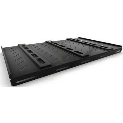 Полка стационарная Hyperline TSH3H-850-RAL9004 1U нагр.:100кг. 19" 850мм черный (упак.:1шт)