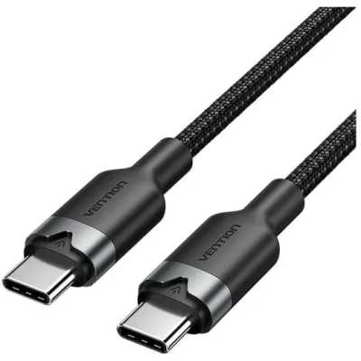 Кабель Vention USB 2.0 CM/CM - 2м. Черный 3А PD60W
