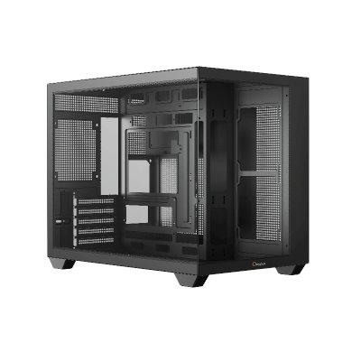 Корпус ПК без блока питания Case Ocypus Gamma C54 BK, Midi-Tower, TG, no fans, 1xUSB-C + 2xUSB 3.0, mATX, mITX Black