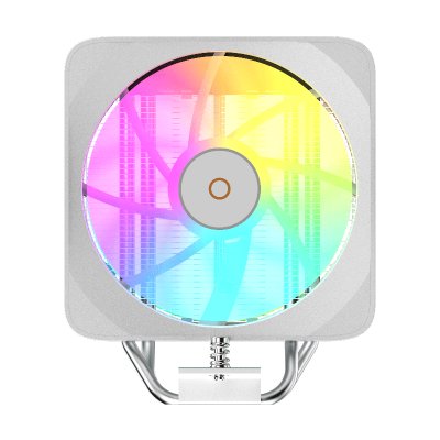 Кулер для процессора CPU Cooler Ocypus Delta A40 EX WH ARGB (200W, 4-pin PWM, 157mm, Al/Cu, 4x6mm, ARGB, 1x120mm, 60CFM, 31dBA, 1600RPM, S: 1851/1700/1200/115X, AM5/AM4, white)