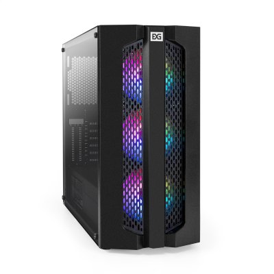 Компьютерный корпус Miditower ExeGate EVO-9205-NPX700 (ATX, БП 700NPX с вент. 12 см, с окном, 1*USB+1*USB 3.0, аудио, 3 вент. 12см с RGb подсветкой)
