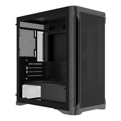 Корпус ПК без блока питания Case SAMA S31E Black, Midi-Tower, TG, no fans, 2xUSB 3.0 + 1xUSB 3.2 Type-C, mATX, mITX Black