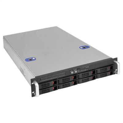 Серверный корпус ExeGate Pro 2U660-HS08 (RM 19", высота 2U, глубина 660, БП 2U-500ADS, 8xHotSwap, USB)