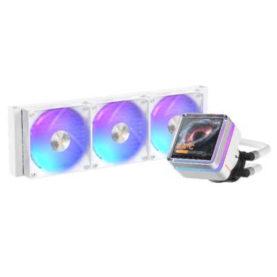 Система жидкостного охлаждения Water Cooling System Ocypus Sigma L36 EX WH ARGB (310W, 360mm, LED, White, ARGB/ Fans: 3x120mm, 36dBA, 88CFM, 2400RPM/ Pump height 99mm, 27dBA, 3100RPM, Rad thickness 27mm/ S: 1851, 1700, 1200, 115X, AM5, AM4)
