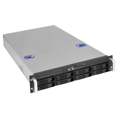 Серверный корпус ExeGate Pro 2U660-HS08 (RM 19", высота 2U, глубина 660, БП 2U-1080ADS, 8xHotSwap, USB)