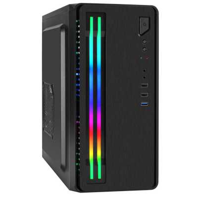 Корпус EXEGATE mEVO-7805 EX296165RUS черный без БП USB 3.2 2*USB 2.0 audio