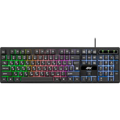Клавиатура проводная Defender Arx GK-196L RU, USB, черный