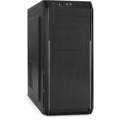 Компьютерный корпус Miditower ExeGate XP-334UC (ATX, без БП, 1хUSB/1хUSB 3.0/1хTypeC, аудио, черный)