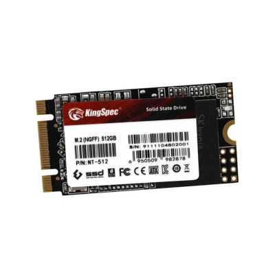 Накопитель SSD Kingspec SSD NT-512 2242, 512GB, M.2(22x42mm), SATA3, R/W 560/540MB/s, IOPs н.д./н.д., TBW 240, DWPD 0.4 (3 года)