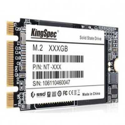 Твердотельный накопитель/ Kingspec SSD NT-1TB 2242, 1024GB, M.2(22x42mm), SATA3, R/W 570/540MB/s, IOPs н.д./н.д., TBW 480, DWPD 0.4 (3 года)
