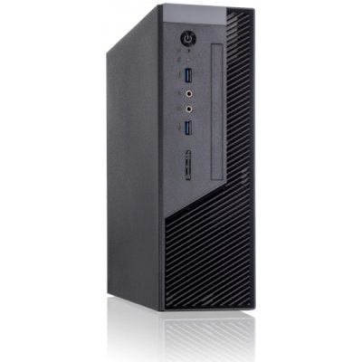Компьютерный корпус с блоком питания 250Вт. Сase Foxline mITX 250W TFX, 2xUSB 3.0, черный Trim, powercord