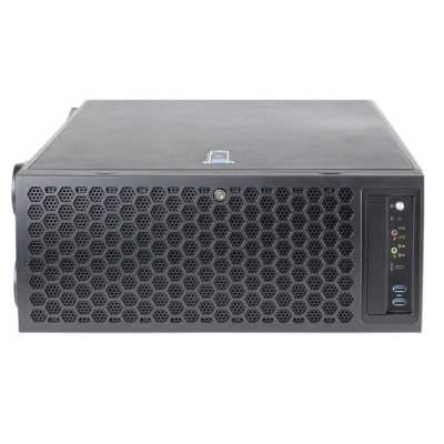 Серверный корпус FL-T4UHS835E, 4U/Tower, max MB dimensions 15.2"x13.2", 8x2,5"/3,5 hotswap HDD bays, support 1xSlimODD (optional), SATA/SAS/NVME Tri-mode Backplane, 3x12038 int. fan, 2x8038 rear fan,11xFH PCIe expansion slots, 2xUSB 3.0, CRPS 1+1 2000W + 