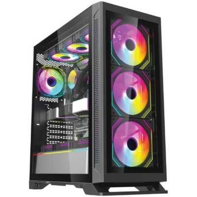Компьютерный корпус Forza FZ-G901 EATX Case, black, w/o psu,Tempered glass front panel, 2x3,5", 2x2,5",USB3.0*1+USB3.0