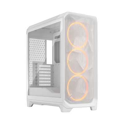 Корпус Fractal Design Meshify 3 White RGB TG Clear Tint, Midi-Tower, белый, 3 x 140 мм