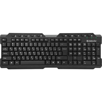 Клавиатура беспроводная Defender Element HB-195 RU USB черный