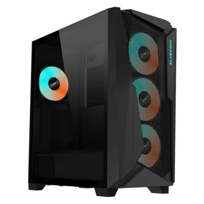 Корпус Gigabyte GB-C301G черный без БП ATX 3x120mm 5x140mm 2xUSB3.0 audio bott PSU