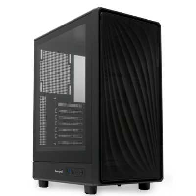 Компьютерный корпус без блока питания HSPD M510, Mesh Mid Tower, черный, TG, 0.5 SPCC, no fans ATX, mATX, mITX 180/280/160мм 1x2.5", 1x3.5", 7xPCI 1xUSB-A 3.0, 1xUSB-A 1.0 517x277x418мм