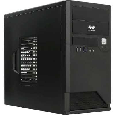 Компьютерный корпус Mini Tower InWin EMR048 черный U2.0*2+U3.0*2+A(HD) mATX (без блока питания)