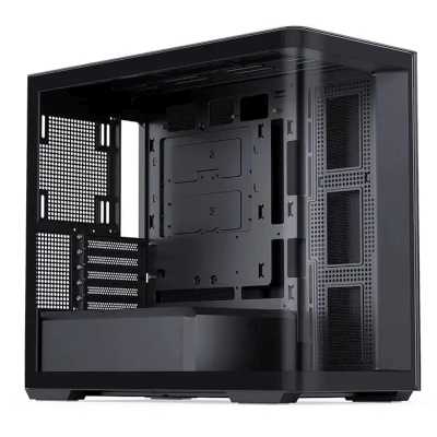Корпус без блока питания Корпус JONSBO D300 Black MATX без БП, боковая панель из закаленного стекла, mini-ITX, micro-ATX, черный