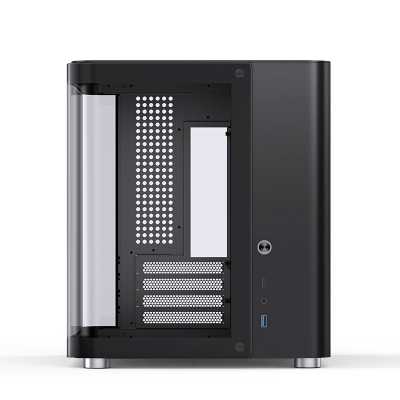 Корпус без блока питания Корпус JONSBO TK-1 Black 2.0 MATX без БП, mini-ITX, micro-ATX, черный