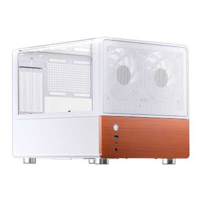 Корпус Jonsbo V12, Micro-Tower, белый, 2 x 120 мм