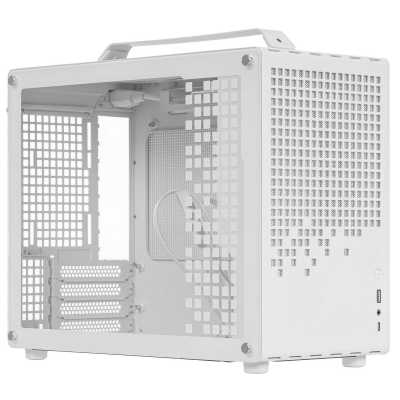 Компьютерный корпус без блока питания Case JONSBO Z20, Mini-Tower, TG, no fan, 1xUSB-A 3.2 + 1xUSB-C 3.2, mATX, mITX White