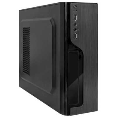 Корпус mATX/slim BoxIT 2204BB 400w 2xUSB2.0 black
