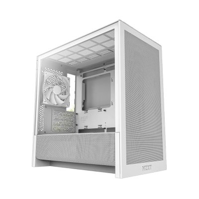 Корпус без блока питания/ Case NZXT H3 Flow (2025), Midi-Tower, TG, 1x120mm, 1xUSB-A 3.2 + 1xUSB-C 3.2, mATX, mITX White