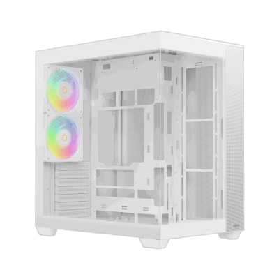 Корпус Ocypus Delta C74 ARGB White, Midi-Tower, белый, 2 x 120 мм