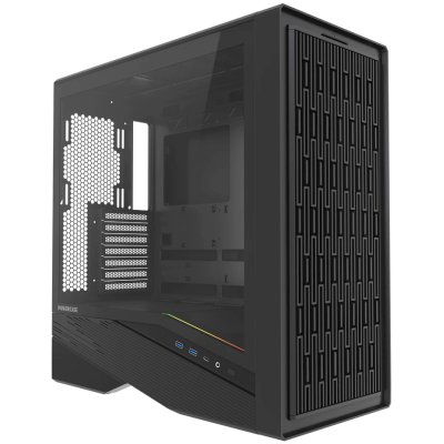 Корпуса POWERCASE 11145908 — Корпус Intro, TG, Type-C, W/O Fans, чёрный, ATX (CJ235IB-F0