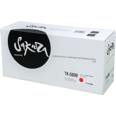 Картридж Sakura TK580M для Kyocera Mita FS-5150DN/5250DN, пурпурный, 2800 к.
