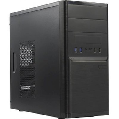 Компьютерный корпус InWin POWERMAN ES701BK USB 3.0 (Mini Tower, mATX, 450W PM-450ATX, USB 3.0x2, USBx2 + Audio, черный)