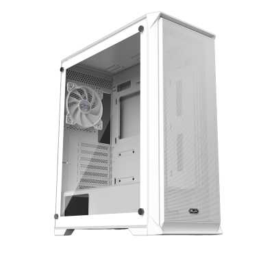 Корпус без блока питания Raijintek ARCADIA 41, Midi-Tower, TG, 1x120мм, 2xUSB-A 3.0 + 1xUSB-C, ATX, mATX, mITX White