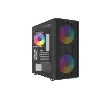 Корпус SAMA S30, Mini-Tower, чёрный, 2 x 140 мм, 1 x 120 мм