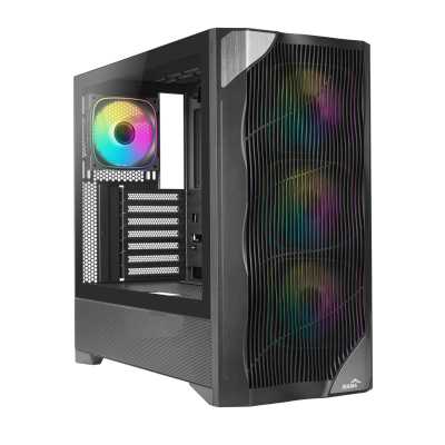 Корпус SAMA V42, Midi-Tower, чёрный, 4 x 120 мм