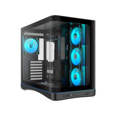 Корпус SAMA V62S, Midi-Tower, чёрный, 4 x 120 мм